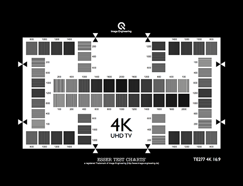 4K(UHD TV)分辨率測試卡200-2000 CPH